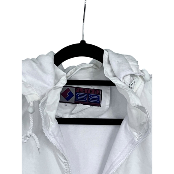 Playerz 69 NWT Vintage MLB Windbreaker Jacket Embroidered Size Large Hood USA - Picture 3 of 7